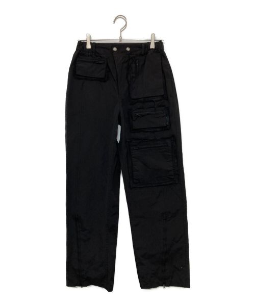 ANDERSSON BELL（アンダースンベル）ANDERSSON BELL (アンダースンベル) RAW EDGE MULTI-POCKET PANTS ブラック サイズ:46の古着・服飾アイテム