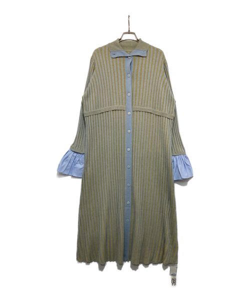 sahara（サハラ）sahara (サハラ) Rib Knit Dress イエロー サイズ:FREEの古着・服飾アイテム