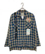Maison MIHARA YASUHIROメゾン ミハラ ヤスヒロ）の古着「checked print shirt」｜ブルー