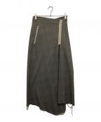 PRANKPROJECTプランクプロジェクト）の古着「Asymmetry Suiting Skirt」｜グレー