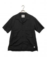 sacai THOMAS MASON (トーマスメイソン) 24SS Thomas Mason cotton poplin shirt トーマスメイソン コットンポプリンシャツ オープンカラーシャツ 24-03365M ブラック サイズ:4