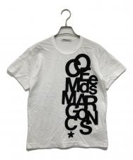 COMME des GARCONS (コムデギャルソン) プリントTシャツ ホワイト サイズ:-