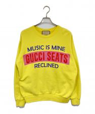 GUCCI (グッチ) 22SS  1010周年記念 “Music is Mine” sweater/スウェット イエロー サイズ:XS