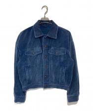 l'heritage martinique (レリタージュ マルティニーク) インディゴコーデュロイブルゾンジャケット　A0353FJM360 インディゴ サイズ:記載なし