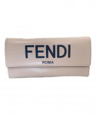 FENDI (フェンディ) カーフレザーコンチネンタル ウォレット 8M0251 ADP6 ピンク