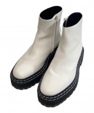 PROENZA SCHOULER (プロエンザ スクーラー) サイドジップブーツ ホワイト サイズ:36