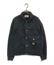 STONE ISLAND (ストーンアイランド) SUPREME (シュプリーム) 23AW Denim Trucker Jacket / デニムトラッカージャケット 7925402S5 V0029 ブラック サイズ:M