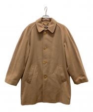 BROOKS BROTHERS (ブルックスブラザーズ) 古着 英国製 ウール バルマカーン ステンカラー コート ブラウン サイズ:38
