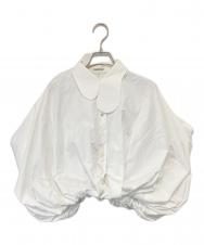 ENFOLD (エンフォルド) WASHABLE BALLOON CROPPED SHIRT ウォッシャブルバルーンクロップドシャツ 300HA130-0320 ホワイト サイズ:38