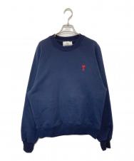 AMI Alexandre Mattiussi (アミアレクサンドルマテュッシ) De Coeur Sweatshirt デクールスウェットシャツ ネイビー サイズ:L