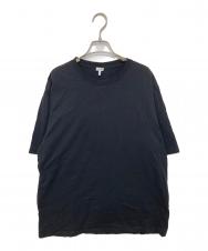 LOEWE (ロエベ) 花刺繍アナグラムロゴクルーネックTシャツ　H800Y22X11 ブラック サイズ:M