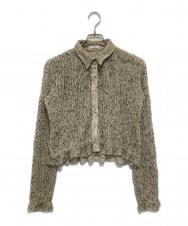 CLANE (クラネ) MIX MESH GATHER SHIRT　ミックスギャザーシャツ　19122-4332 ベージュ サイズ:1