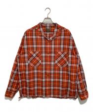NIGEL CABOURN (ナイジェルケーボン) オープンカラーシャツ 8036-00-10014 オレンジ サイズ:56