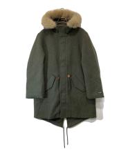 GAP (ギャップ) A.P.C. (アーペーセー) Oversized Wool-Blend Parka オーバーサイズドウールブレンドパーカー グリーン サイズ:M