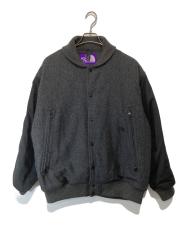 THE NORTH FACE (ザ ノース フェイス) Herringbone Tweed Varsity Jacket ヘリンボーンツイードバーシティジャケット NY2261N グレー サイズ:M