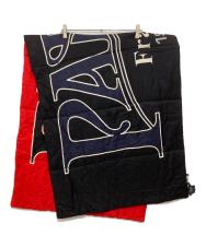 BALENCIAGA (バレンシアガ) パデッドスカーフ ブラック×レッド サイズ:170×70