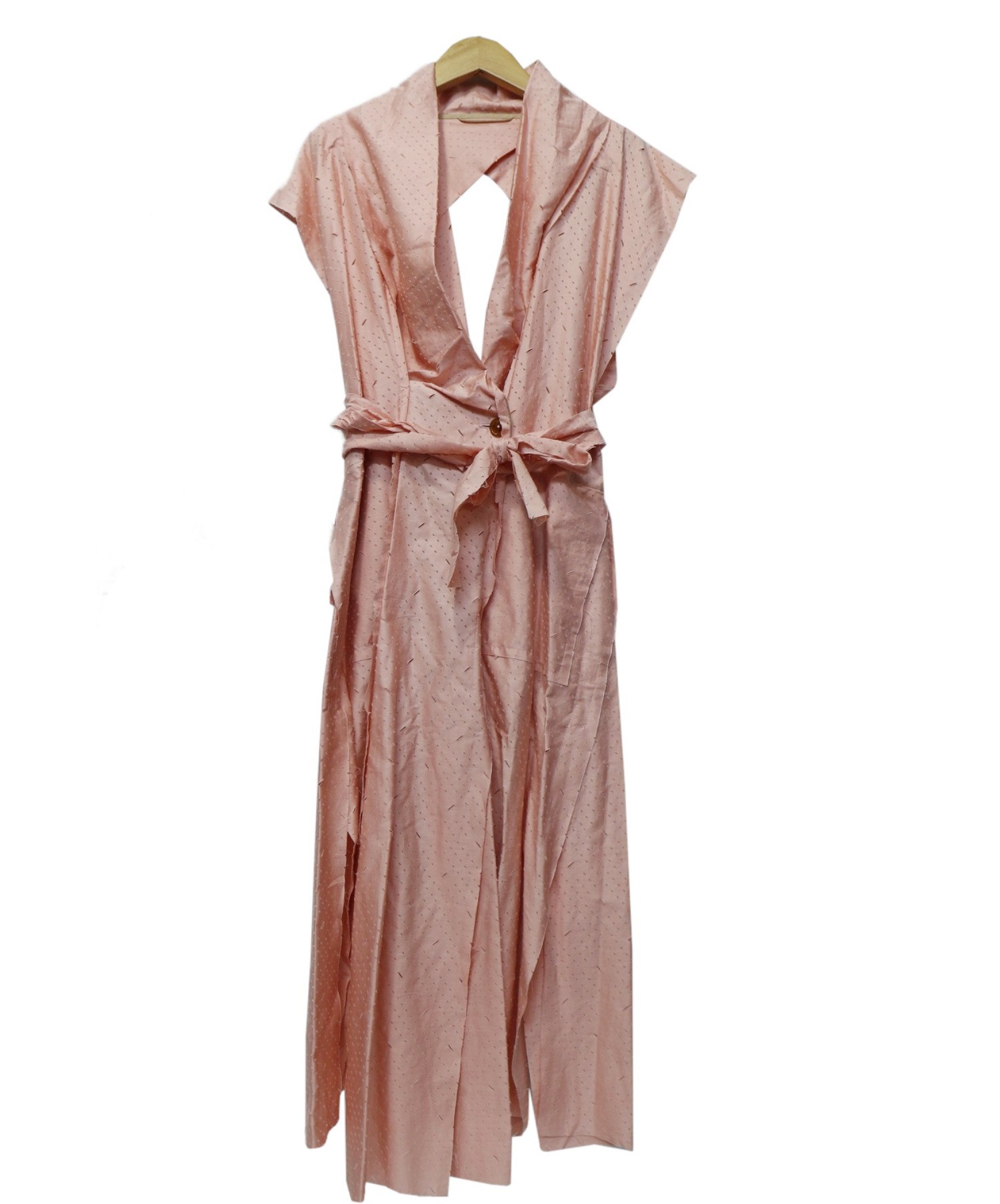 Vivienne Westwood (ヴィヴィアン・ウエストウッド) デザインノースリーブワンピース ピンク サイズ:10 夏物