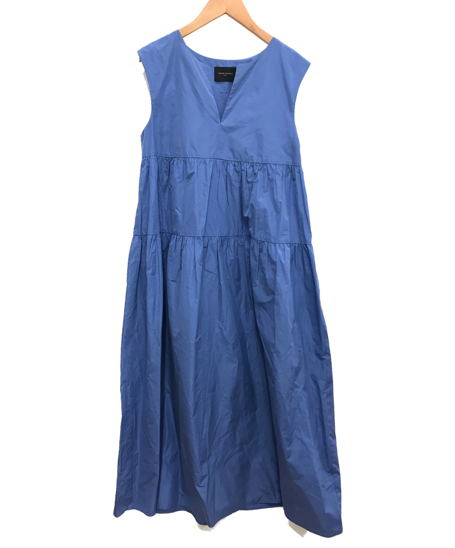 中古 古着通販 United Arrows ユナイテッドアローズ ノースリーブティアードワンピース スカイブルー サイズ 38 1526 699 1392 ブランド 古着通販 トレファク公式 Trefac Fashion