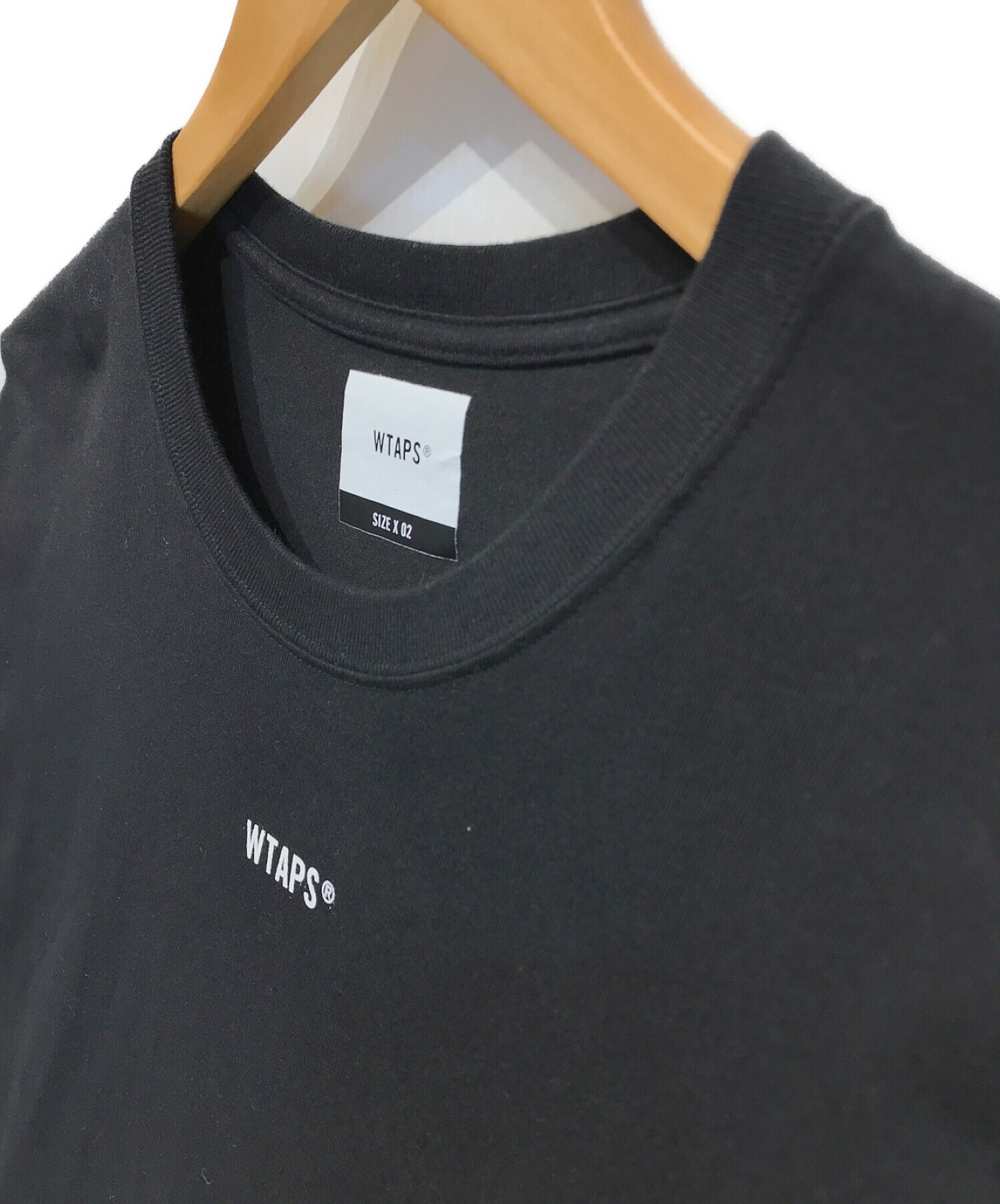 WTAPS (ダブルタップス) クロスボーン ロングスリーブ Tシャツ ブラック サイズ:X　02