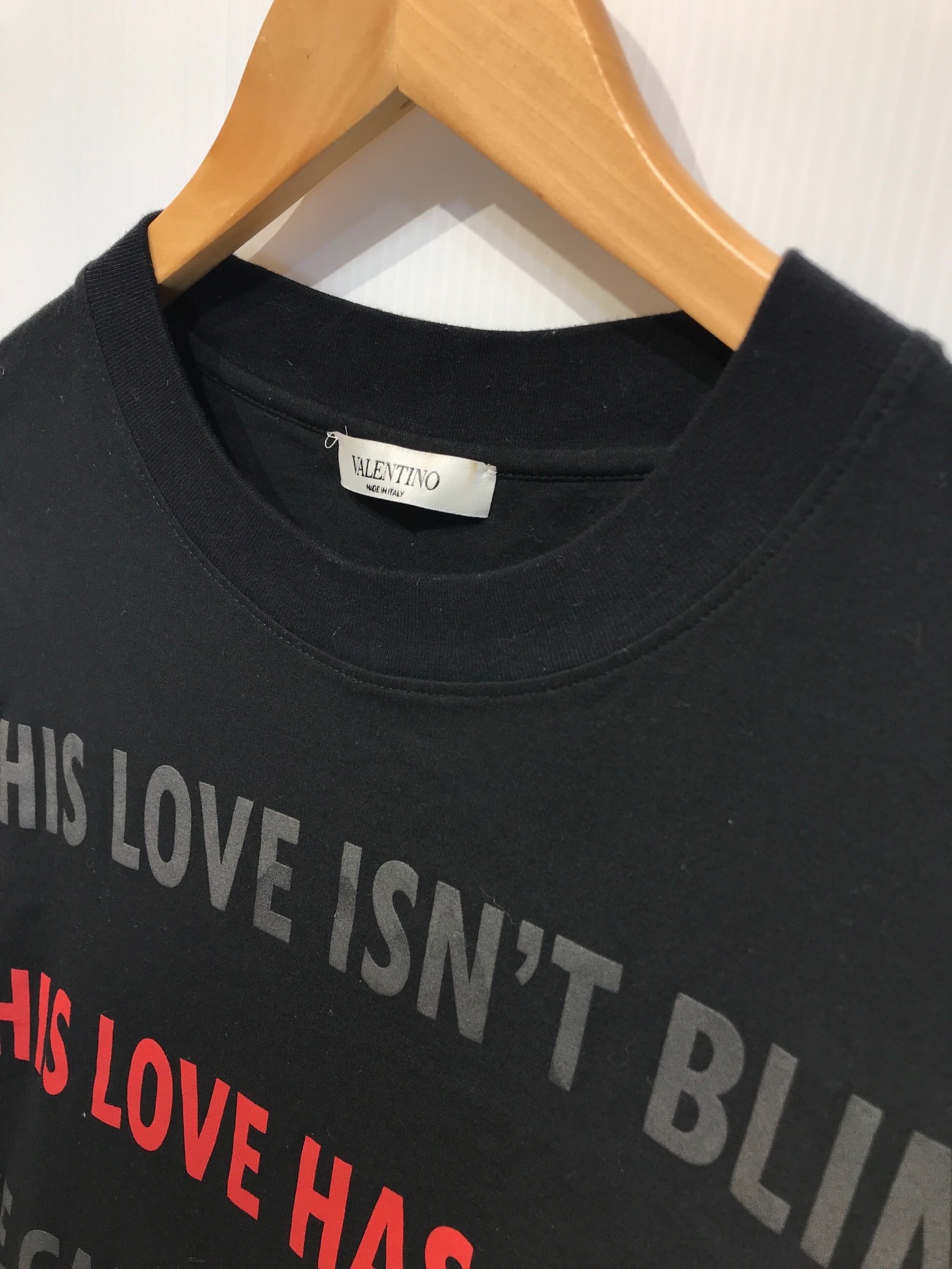 VALENTINO (ヴァレンティノ) This Love Has Eyes T-shirt / プリントTシャツ ブラック サイズ:L