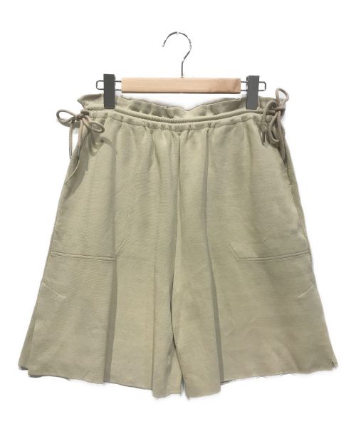 UNFIL（アンフィル）UNFIL (アンフィル) high twist cotton milanoribbed-knit shorts ベージュ サイズ:1の古着・服飾アイテム