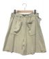 UNFIL (アンフィル) high twist cotton milanoribbed-knit shorts ベージュ サイズ:1：5000円