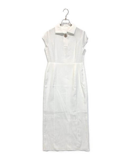 ENEU（エヌー）ENEU (エヌー) ノースリーブシャツワンピース ホワイト サイズ:Fの古着・服飾アイテム