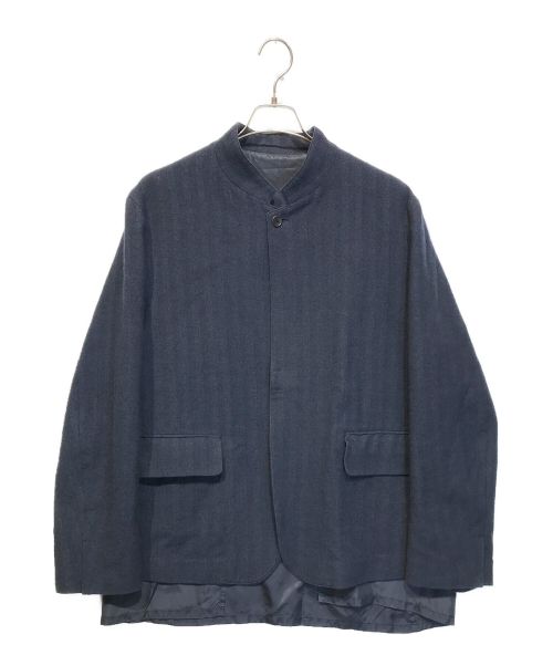 URU（ウル）URU (ウル) メルトンスタンドカラージャケット ネイビー サイズ:3の古着・服飾アイテム