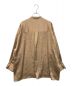 SACRA (サクラ) トリアセテートサテン バンドカラーシャツ ブラウン サイズ:38：5800円