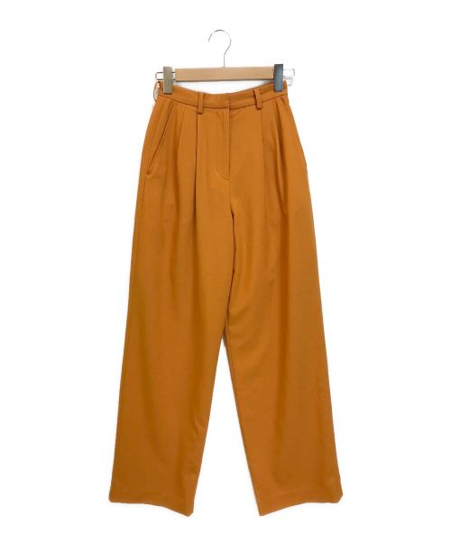 CLANE（クラネ）CLANE (クラネ) BASIC TUCK PANTS オレンジの古着・服飾アイテム
