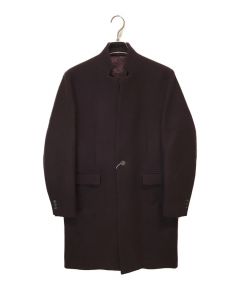 中古・古着通販】THE AD+ (ジアディ) バンドカラーコート ボルドー  
