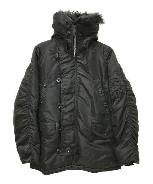 ALPHA（アルファ）ALPHA (アルファ) N-3Bフライトジャケット ブラック サイズ:Mの古着・服飾アイテム