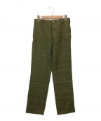 FRANK LEDERフランクリーダー）の古着「Green Linen Trousers」