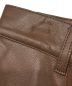 中古・古着 LE CIEL BLEU (ルシェルブルー) Faux Leather Flared Pants ブラウン サイズ:SIZE 36：3980円