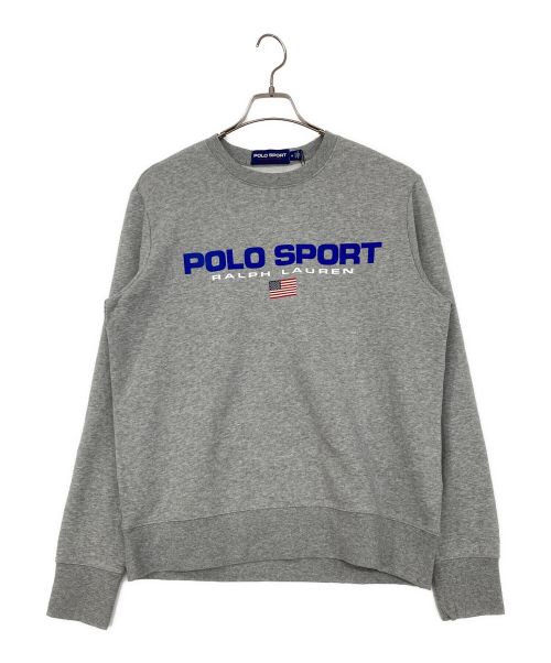 POLO SPORT（ポロスポーツ）POLO SPORT (ポロスポーツ) ロゴプリントスウェット グレー サイズ:SIZE M 未使用品の古着・服飾アイテム