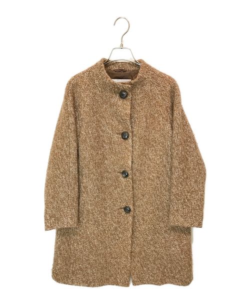 SANYO（サンヨー）SANYO (サンヨー) ツイードコート ブラウン サイズ:38の古着・服飾アイテム