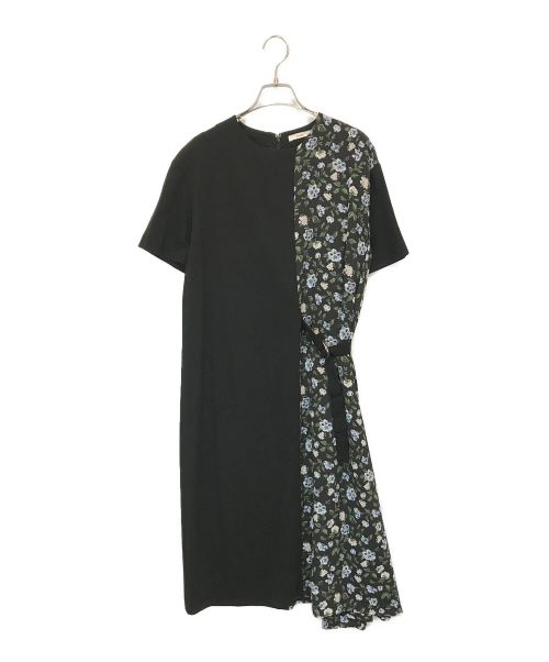 CLANE（クラネ）CLANE (クラネ) VINTAGE FLOWER DOCKING ONEPIECE ブラック サイズ:1の古着・服飾アイテム