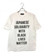 HUMAN MADEヒューマンメイド）の古着「JAPANESE SOLIDARITY WITH BLACK LIVES MATTER TEE」｜ホワイト
