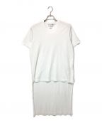 COMME des GARCONS SHIRTコムデギャルソンシャツ）の古着「ロング丈シャツ」｜ホワイト
