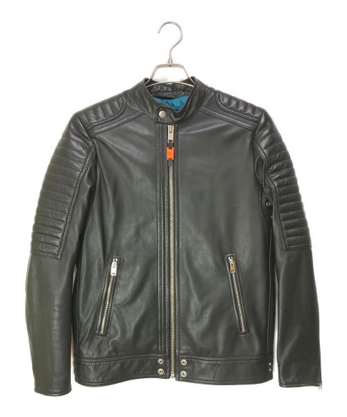 DIESEL（ディーゼル）DIESEL (ディーゼル) シングルライダースジャケット ブラック サイズ:Sの古着・服飾アイテム