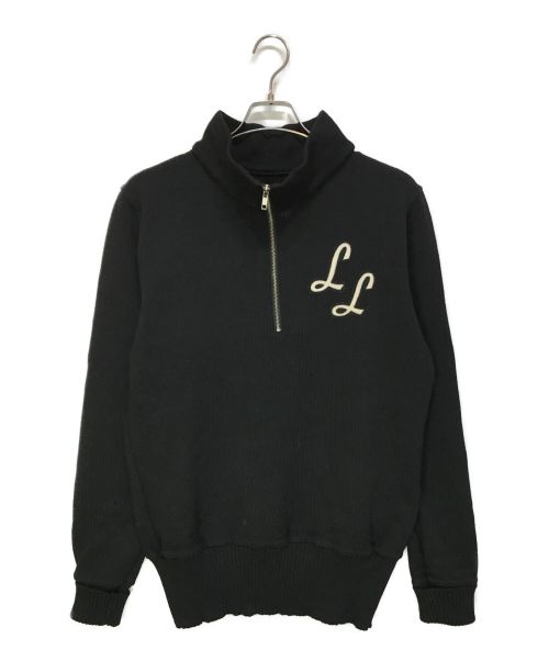 Langlitz Leathers（ラングリッツレザー）Langlitz Leathers (ラングリッツレザー) ハーフジップセーター ブラック サイズ:-の古着・服飾アイテム