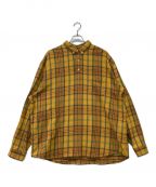 SUPREMEシュプリーム）の古着「Pullover Plaid Flannel Shirt」｜Gold