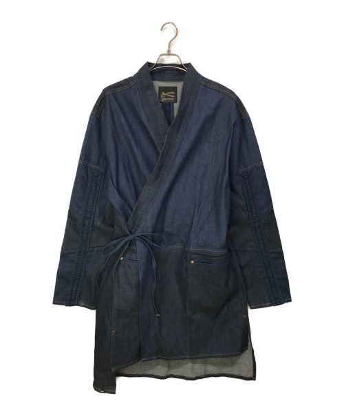 Denham（デンハム）Denham (デンハム) ATELIER RESER キモノジャケット インディゴ サイズ:XLの古着・服飾アイテム
