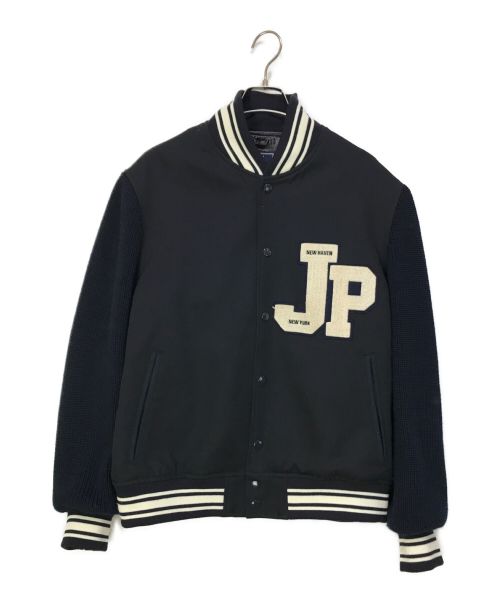 J.PRESS（ジェイプレス）J.PRESS (ジェイプレス) バーシティ・ジャケット ブルー サイズ:Lの古着・服飾アイテム