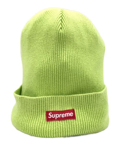 SUPREME（シュプリーム）Supreme (シュプリーム) ボックスロゴニット帽 黄緑の古着・服飾アイテム