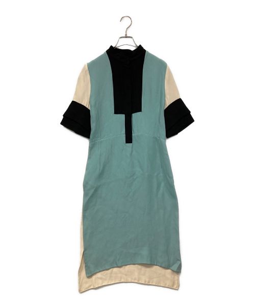 MARNI（マルニ）MARNI (マルニ) ブラウスワンピース ブルー サイズ:38の古着・服飾アイテム