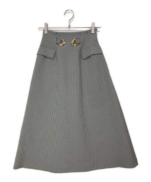 CELFORD（セルフォード）CELFORD (セルフォード) ミドルフレアースカート グレー サイズ:36の古着・服飾アイテム
