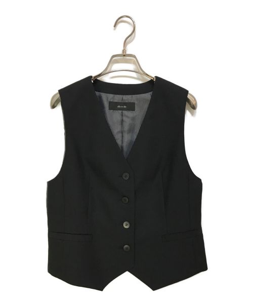 allureville（アルアバイル）allureville (アルアバイル) ベスト ブラック サイズ:2の古着・服飾アイテム