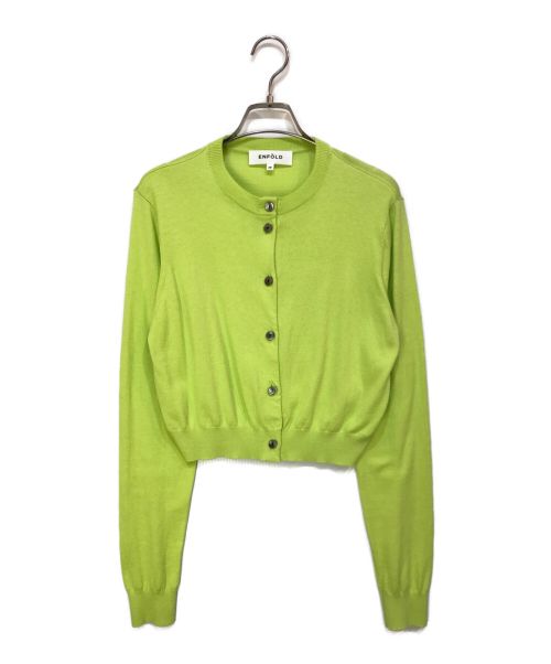 ENFOLD（エンフォルド）ENFOLD (エンフォルド) LAYERED CARDIGAN グリーン サイズ:38の古着・服飾アイテム