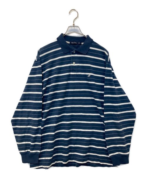 NAUTICA（ノーティカ）NAUTICA (ノーティカ) ロングスリーブポロシャツ ネイビー サイズ:XLの古着・服飾アイテム